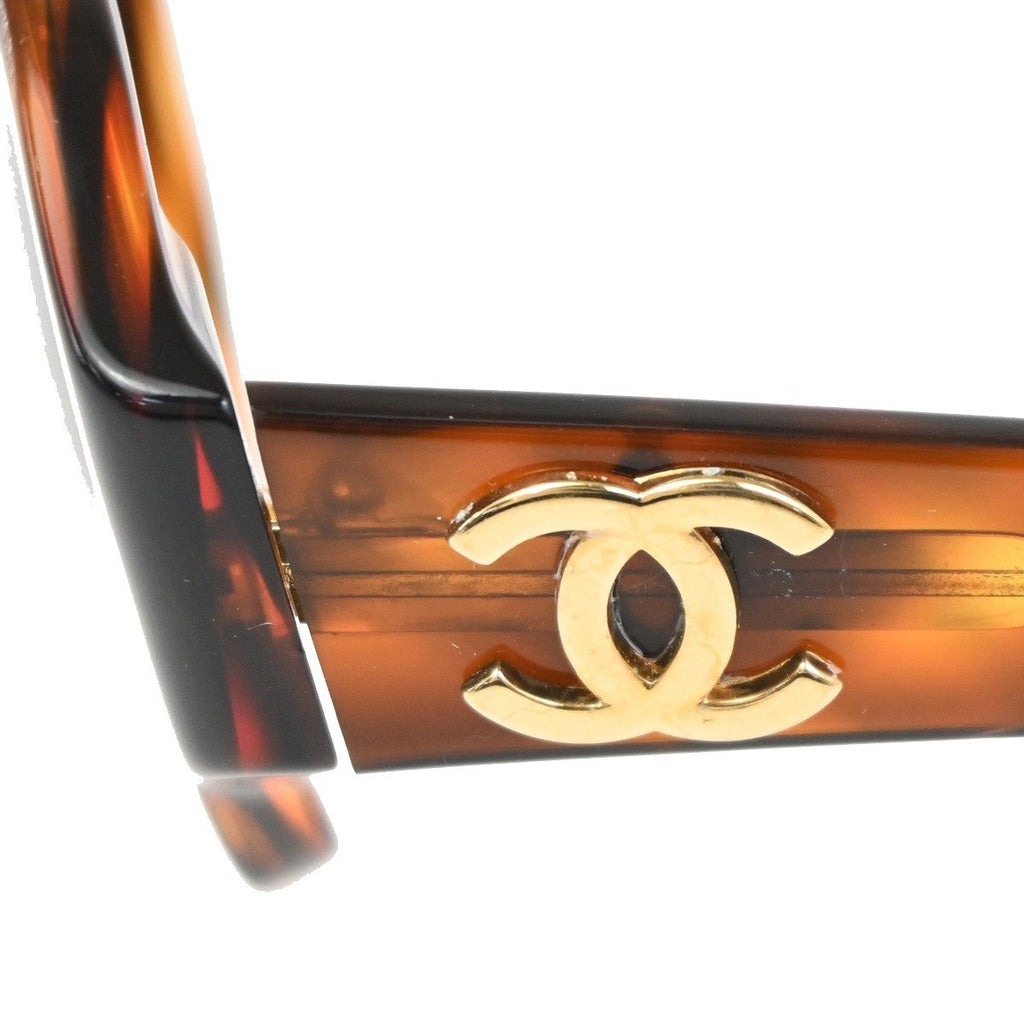 Chanel Logo Cc Sunglasses Plastic Brown Plastic Sunglasse Accessory (Pre-Owned)