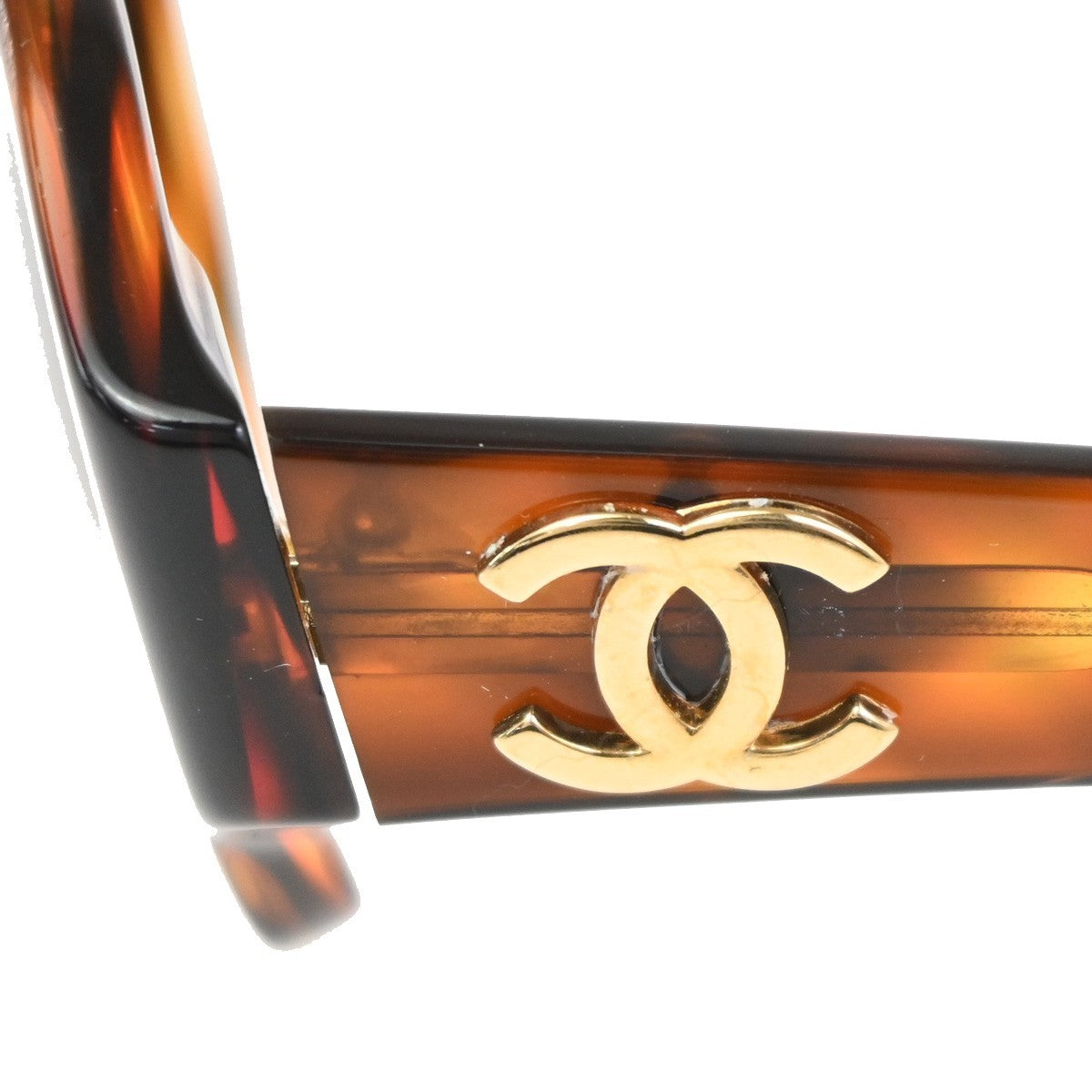 Chanel Logo Cc Sunglasses Plastic Brown Plastic Sunglasse Accessory (Pre-Owned)