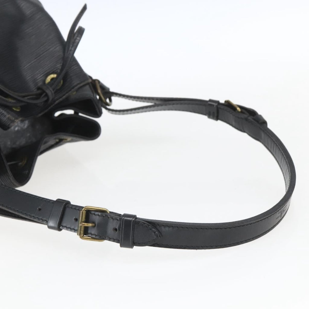 Louis Vuitton Petit Noe Handbag Epi Leather Black Leather Shoulder Bag Bag (Pre-Owned)