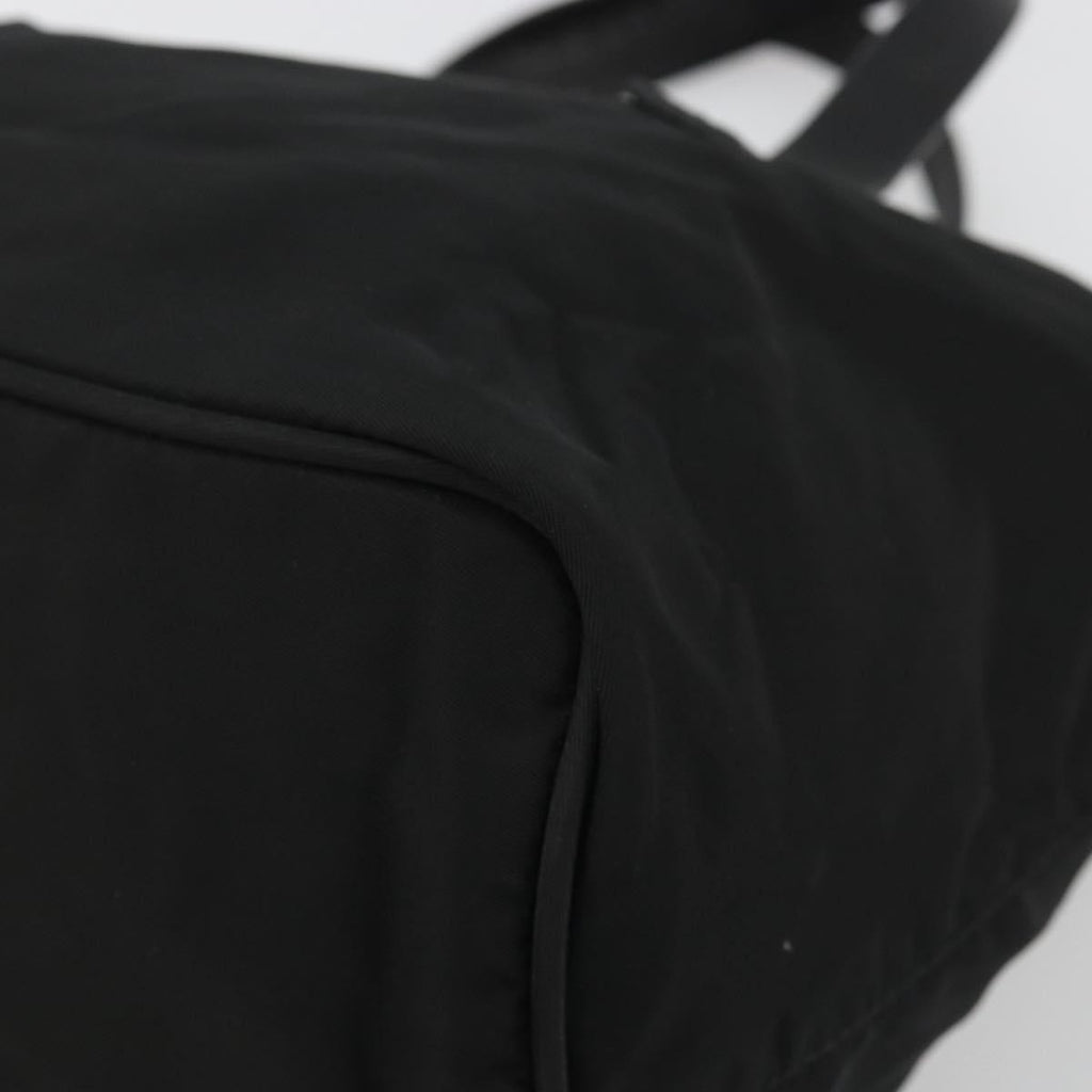 Prada Vintage Handbag Tessuto Black Nylon Handbag (Pre-Owned)