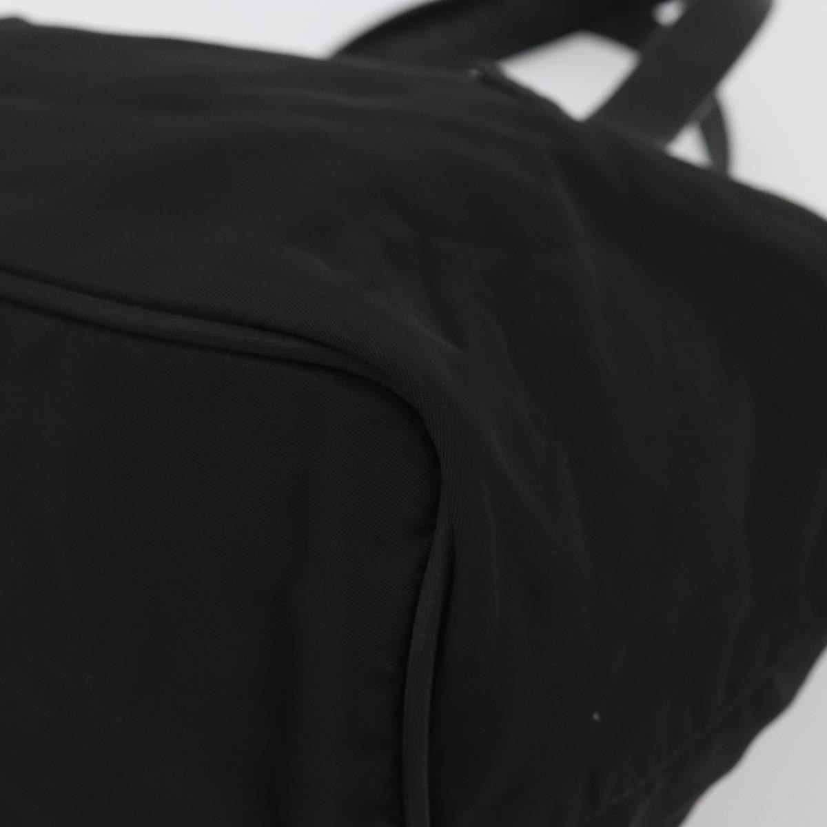 Prada Vintage Handbag Tessuto Black Nylon Handbag (Pre-Owned)