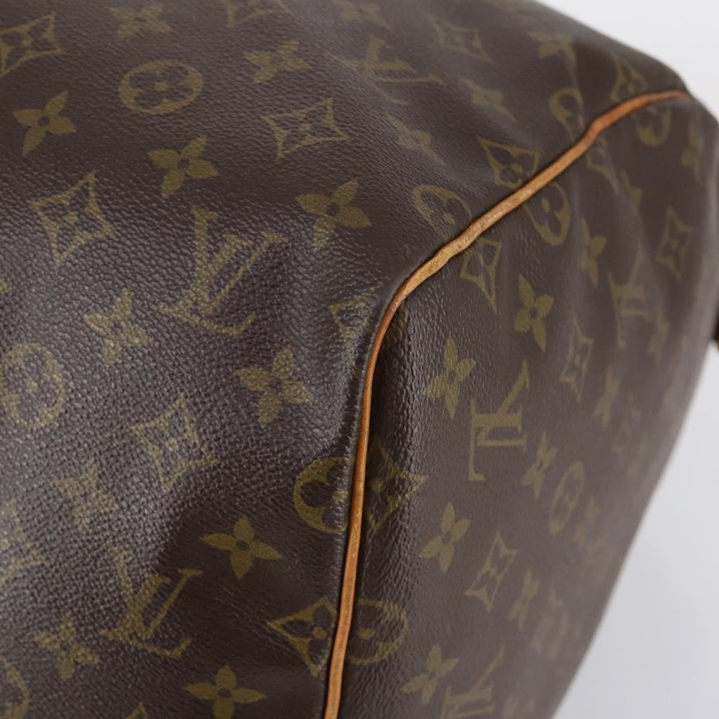 Louis Vuitton Keepall Bag Monogram Canvas Brown Canvas Travel Bag Bag (Pre-Owned)