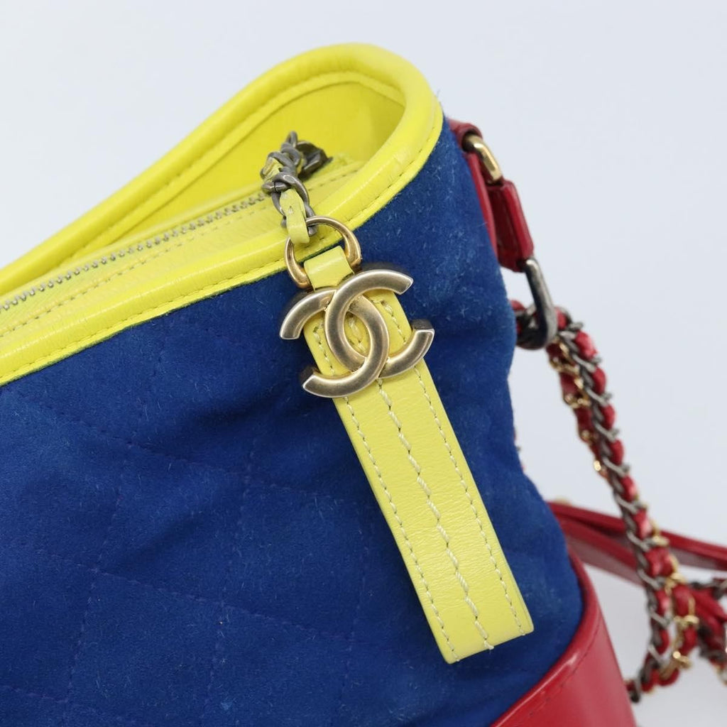 Chanel Gabrielle Hobo Quilted Suede Multicolour Suede Shoulder Bag Bag (Pre-Owned)