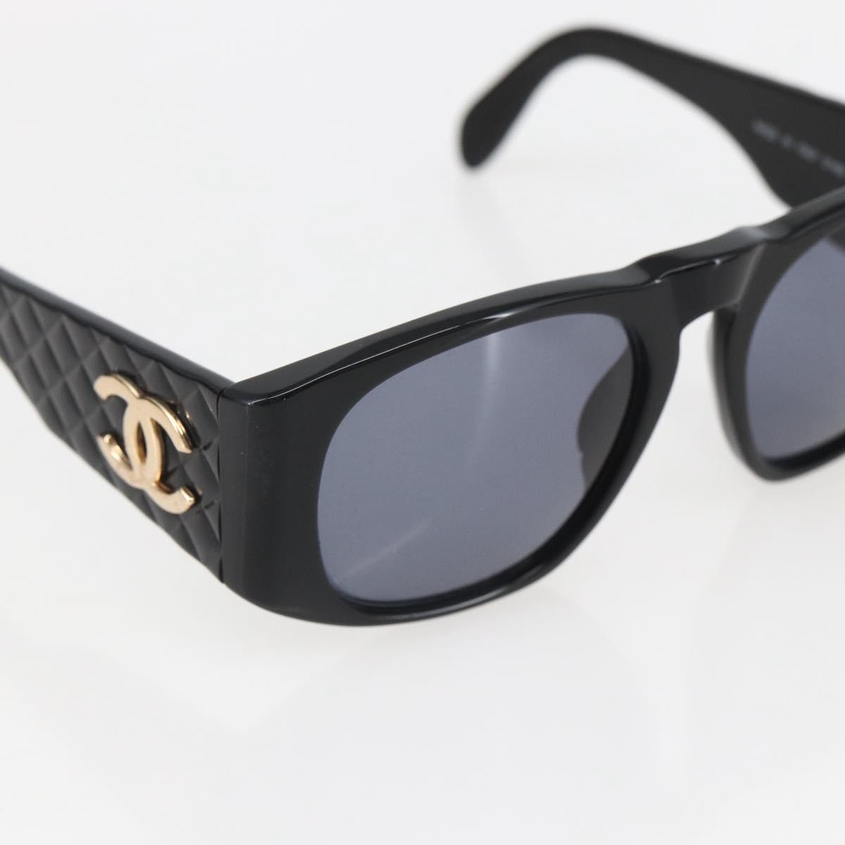 Chanel Cc Logo Matelasse Sunglasses Eye Wear Plastic Black Plastic Sunglasse Accessory (Pre-Owned)
