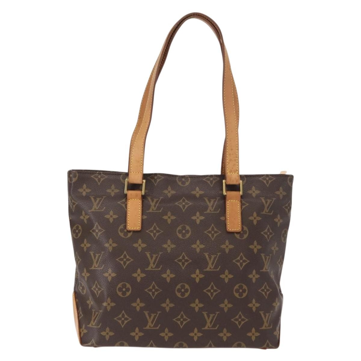 Louis Vuitton Cabas Mezzo Monogram Canvas Brown Canvas Tote Bag Bag (Pre-Owned)