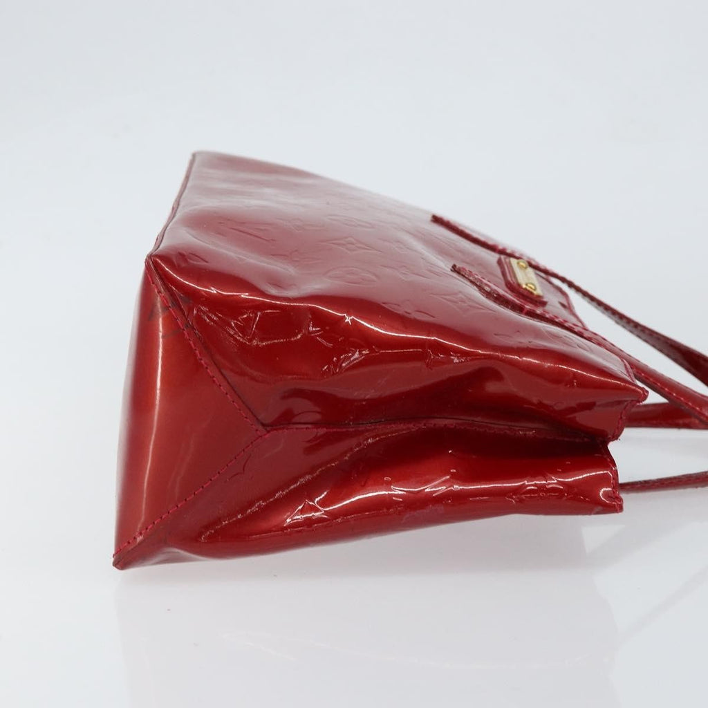 Louis Vuitton Wilshire Handbag Monogram Vernis Red Patent_Leather Handbag (Pre-Owned)
