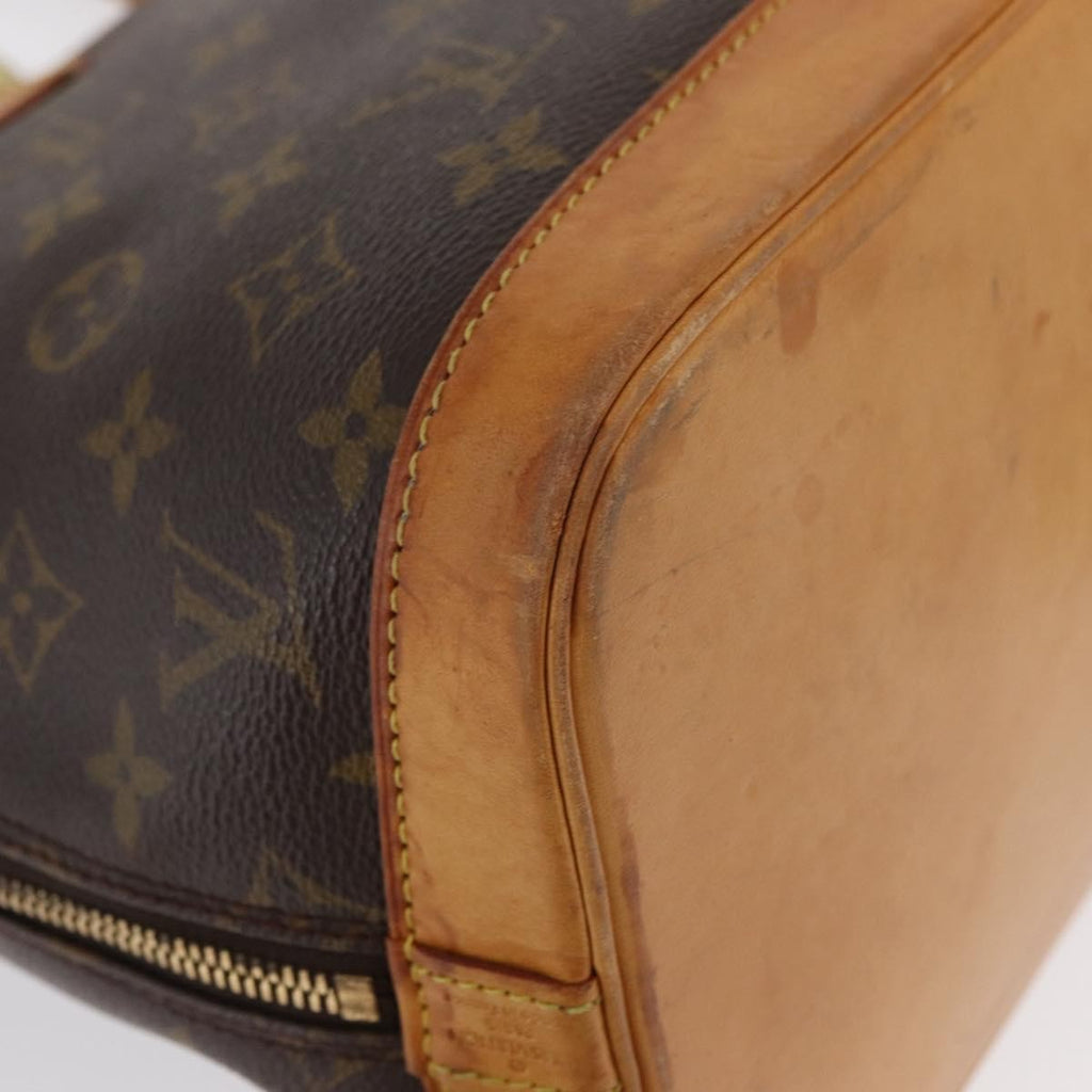 Louis Vuitton Alma Handbag Monogram Canvas Brown Canvas Handbag (Pre-Owned)