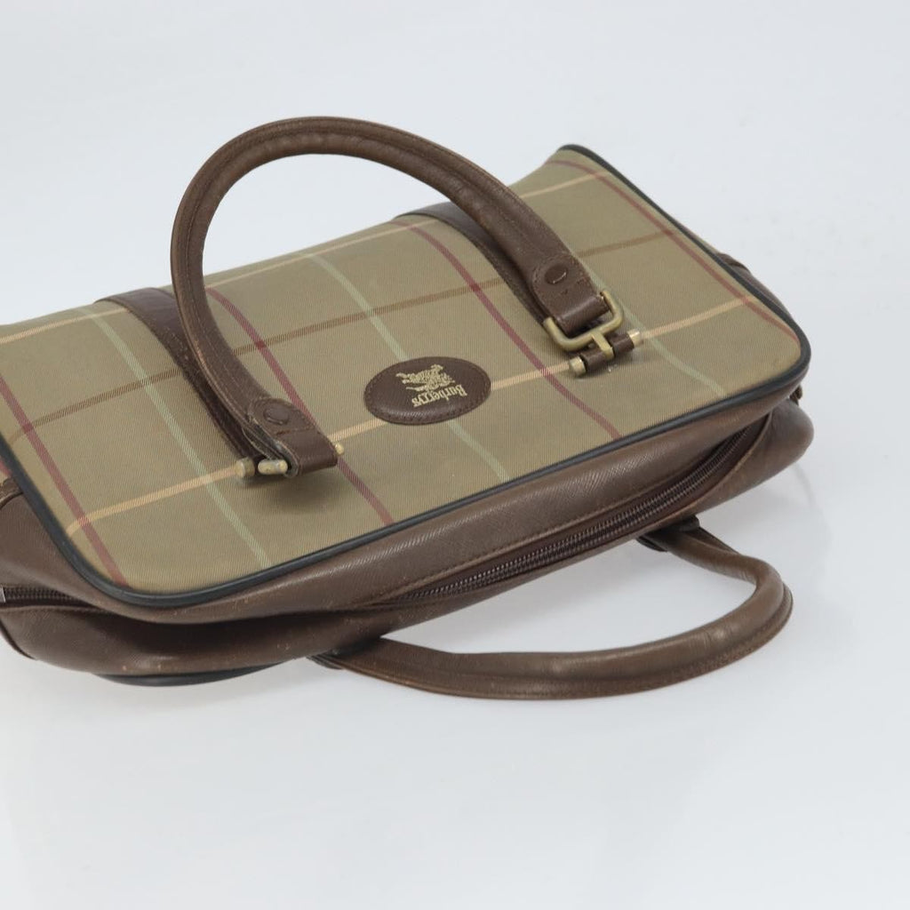 Burberry Nova Handbag Canvas Beige Canvas Handbag (Pre-Owned)