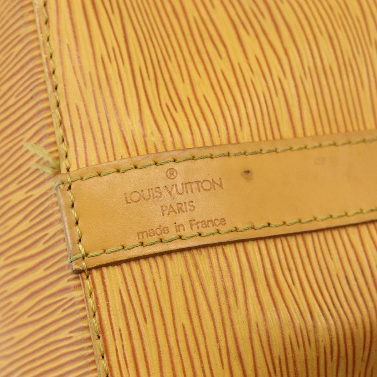 Louis Vuitton Petit Noe Handbag Epi Leather Yellow Leather Shoulder Bag Bag (Pre-Owned)