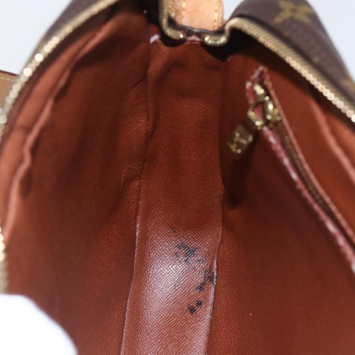 Louis Vuitton Jeune Fille Handbag Monogram Canvas Brown Canvas Shoulder Bag Bag (Pre-Owned)