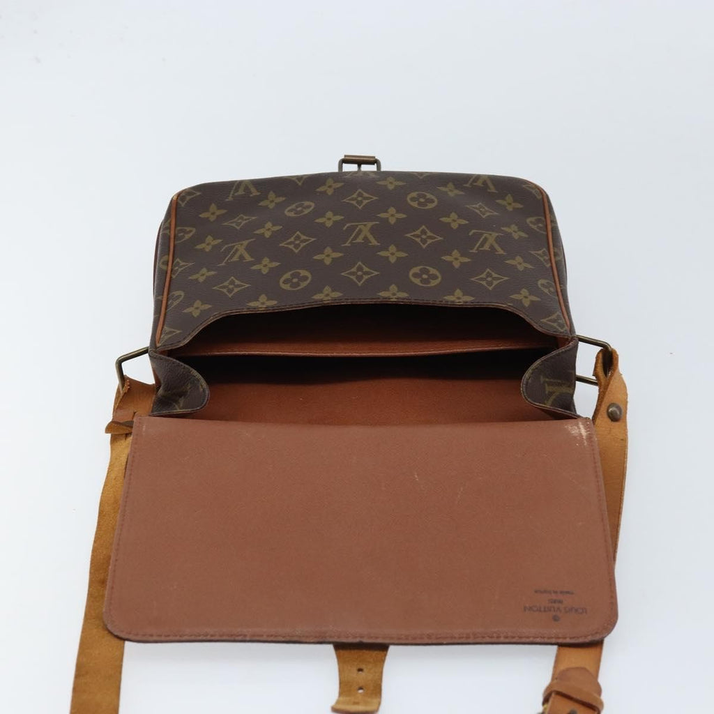 Louis Vuitton Cartouchiere Handbag Monogram Canvas Brown Canvas Shoulder Bag Bag (Pre-Owned)