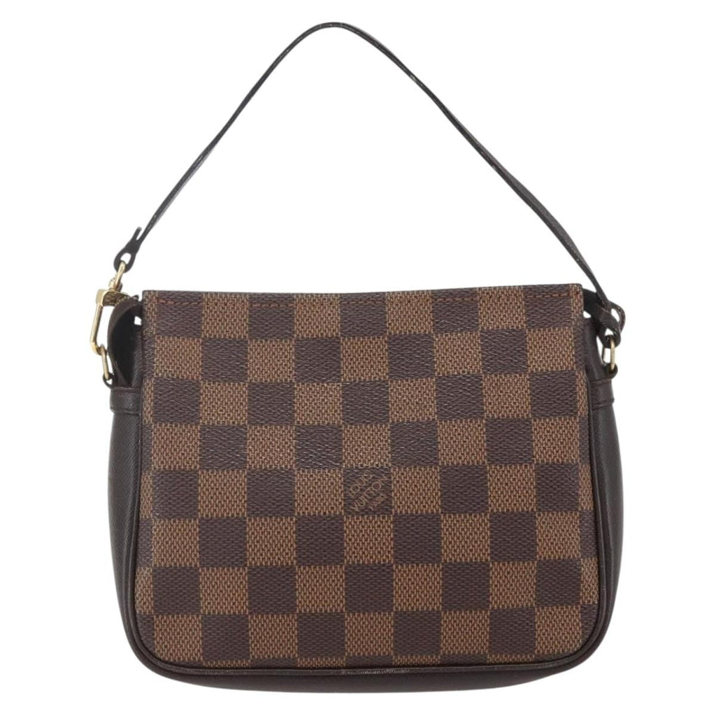 Louis Vuitton Trousse Make Up Bag Damier Brown Canvas Clutche & Pouche Bag (Pre-Owned)