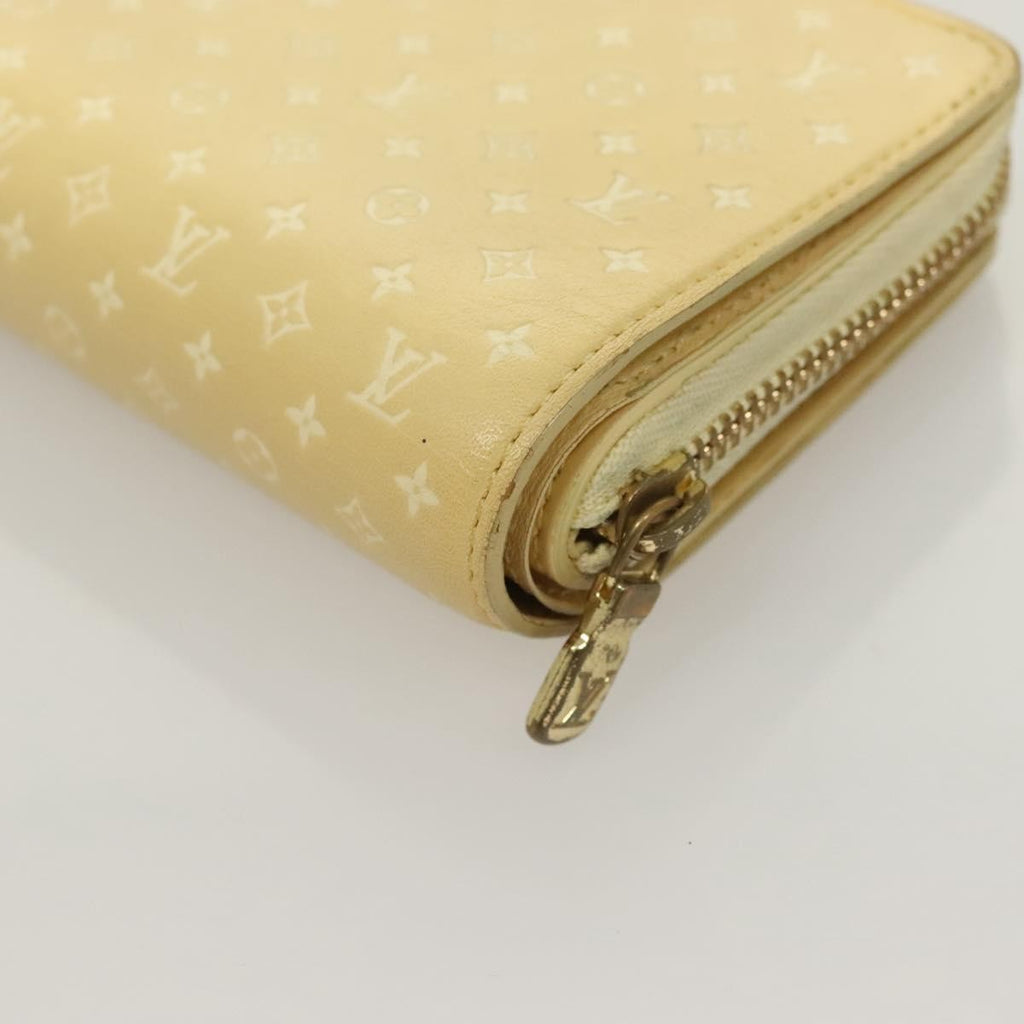 Louis Vuitton Lou Wallet Nanogram Leather Beige Leather Wallets Accessory (Pre-Owned)