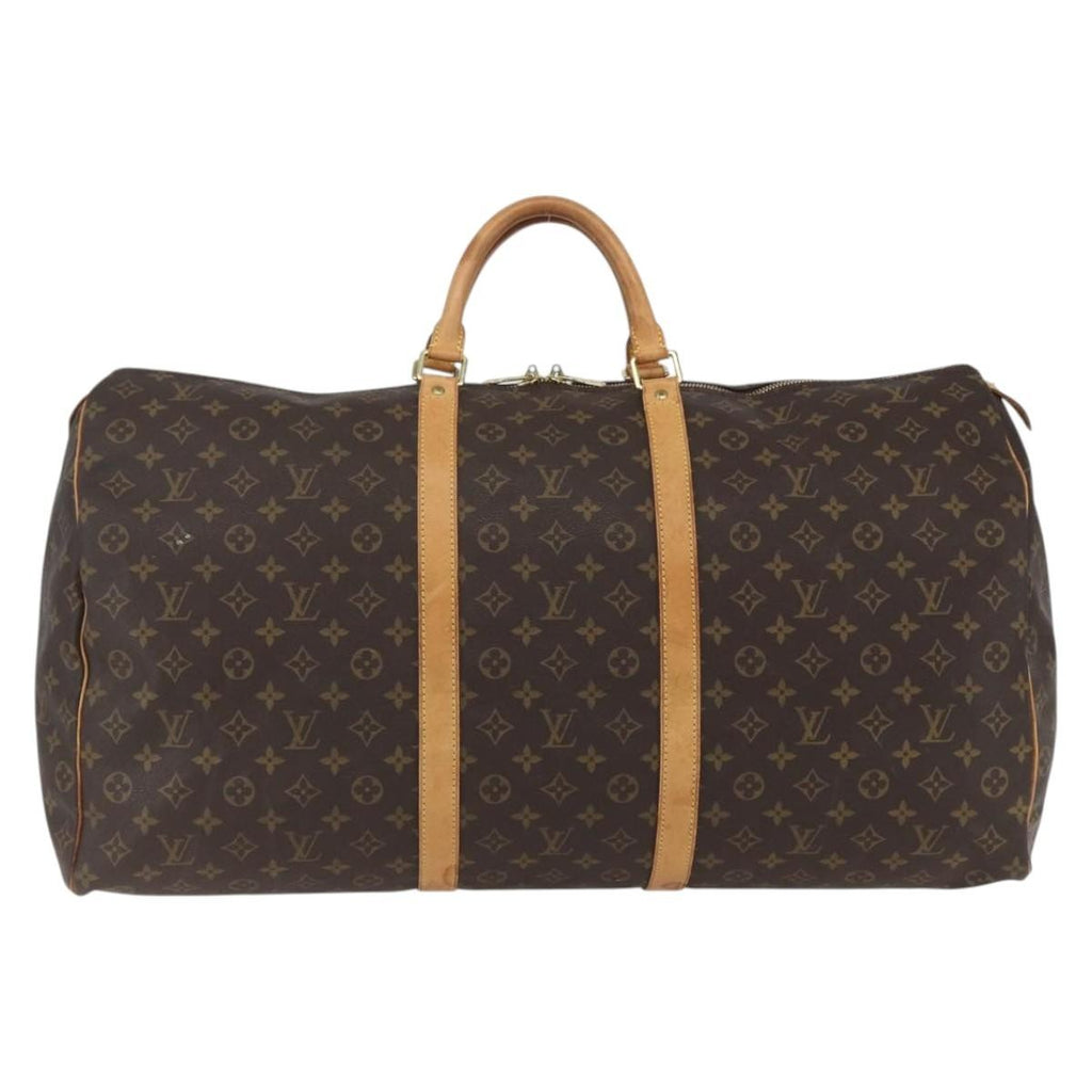 Louis Vuitton Keepall Bag Monogram Canvas Brown Canvas Travel Bag Bag (Pre-Owned)