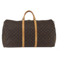 Louis Vuitton Keepall Bag Monogram Canvas Brown Canvas Travel Bag Bag (Pre-Owned)