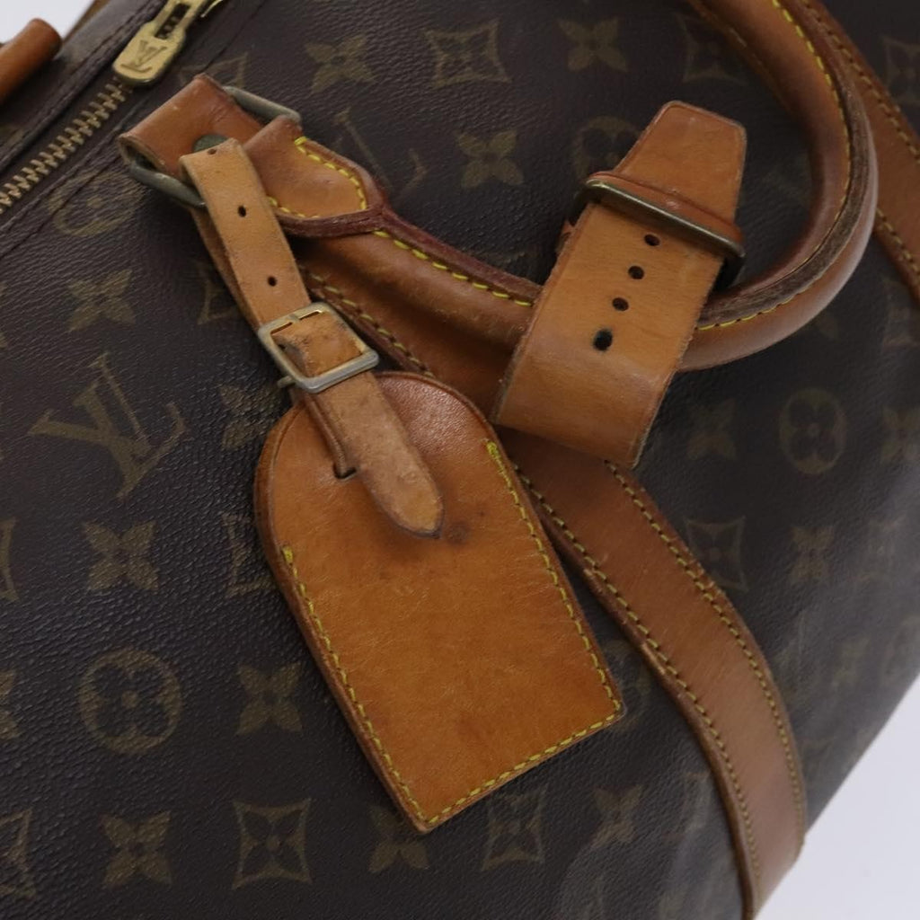 Louis Vuitton Keepall Bag Monogram Canvas Brown Canvas Travel Bag Bag (Pre-Owned)