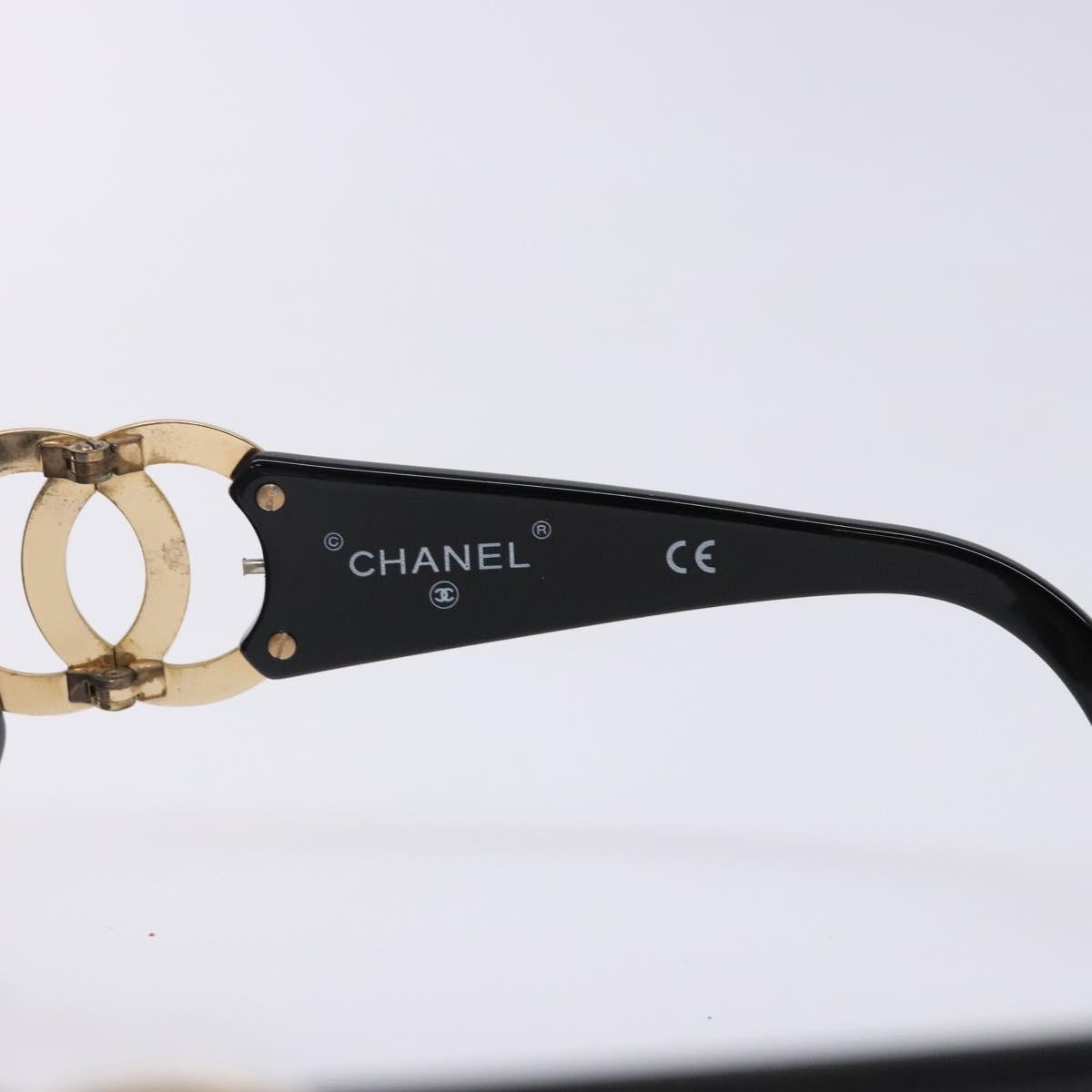 Chanel Logo Cc Sunglasses Plastic Black Plastic Sunglasse Accessory (Pre-Owned)