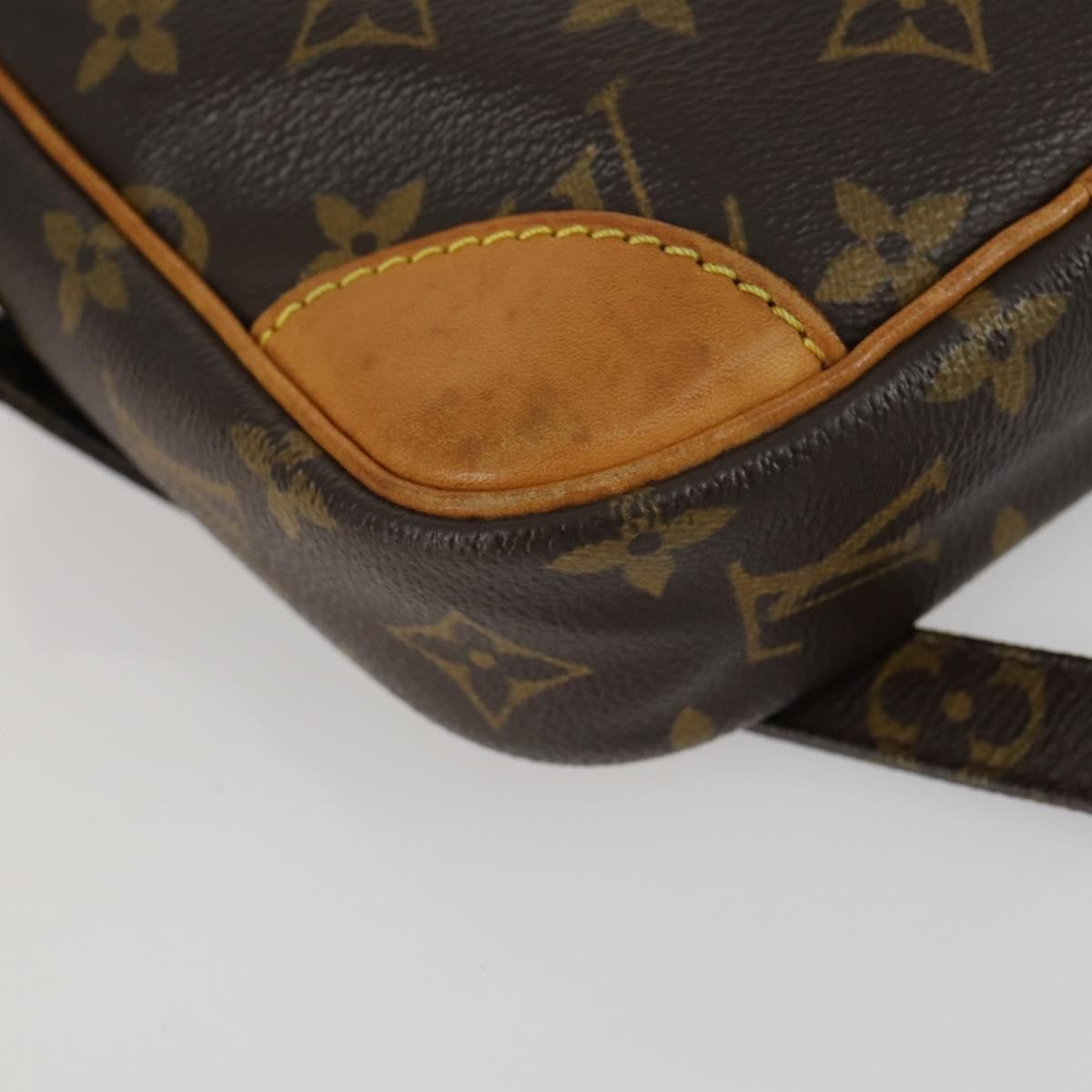 Louis Vuitton Danube Handbag Monogram Canvas Brown Canvas Shoulder Bag Bag (Pre-Owned)