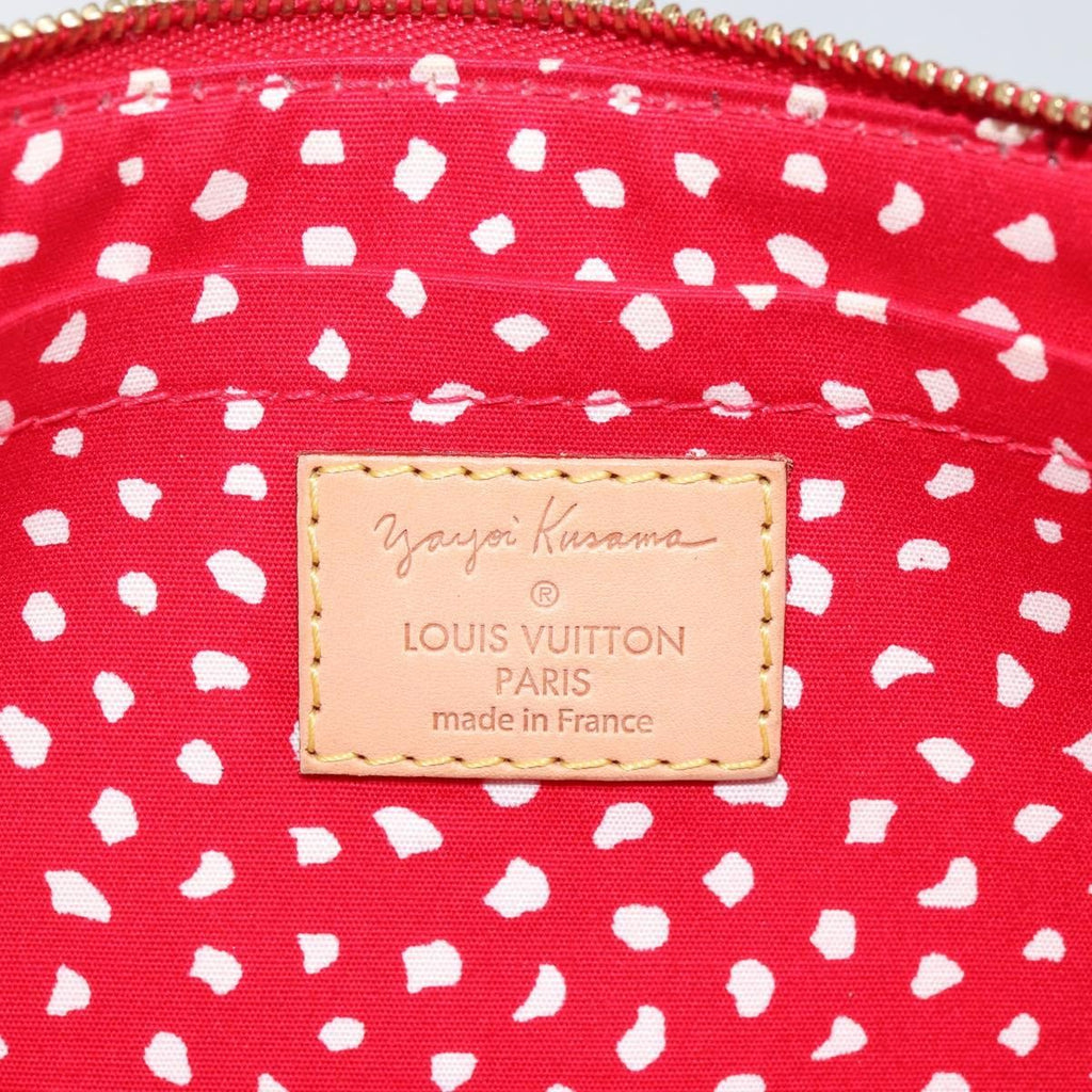 Louis Vuitton Pochette Accessoires Yayoi Kusama Painted Dots Monogram Vernis Red Patent_Leather Clutche & Pouche Bag (Pre-Owned)