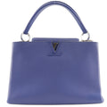 Louis Vuitton Capucines Bag Leather Blue Leather Handbag (Pre-Owned)