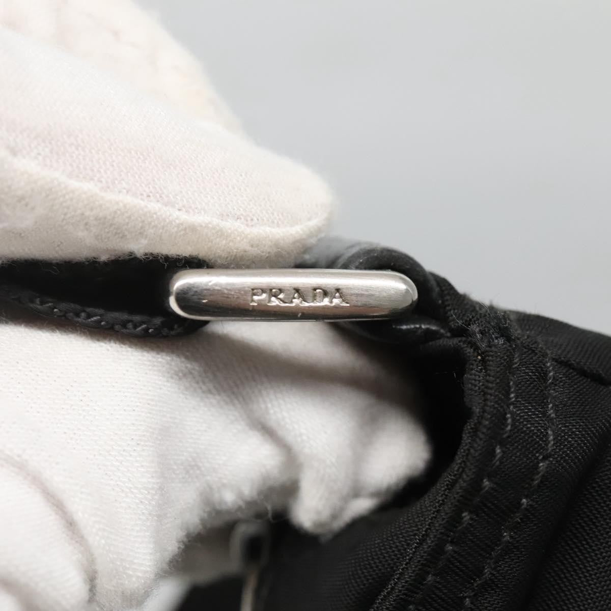 Prada Flat Messenger Bag Tessuto Black Nylon Shoulder Bag Bag (Pre-Owned)