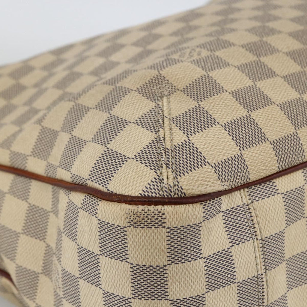 Louis Vuitton Soffi Handbag Damier Beige Canvas Handbag (Pre-Owned)