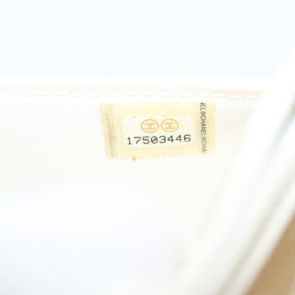 Chanel Wallet On Chain Tweed White Tweed Shoulder Bag Bag (Pre-Owned)