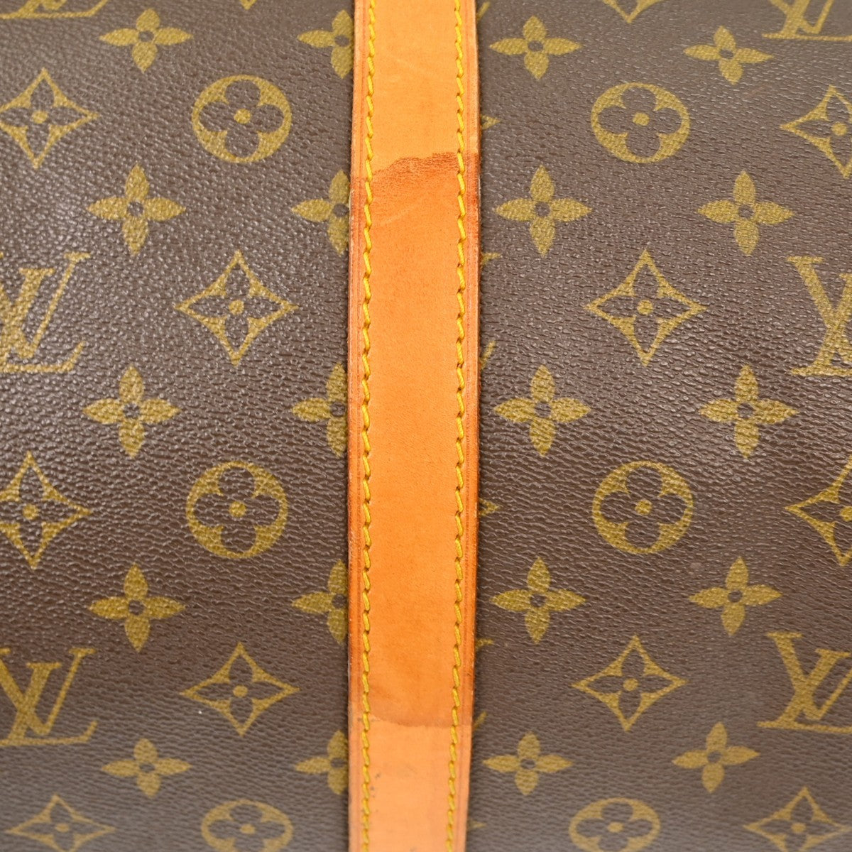 Louis Vuitton Keepall Bandouliere Bag Monogram Canvas Brown Canvas Travel Bag Bag (Pre-Owned)
