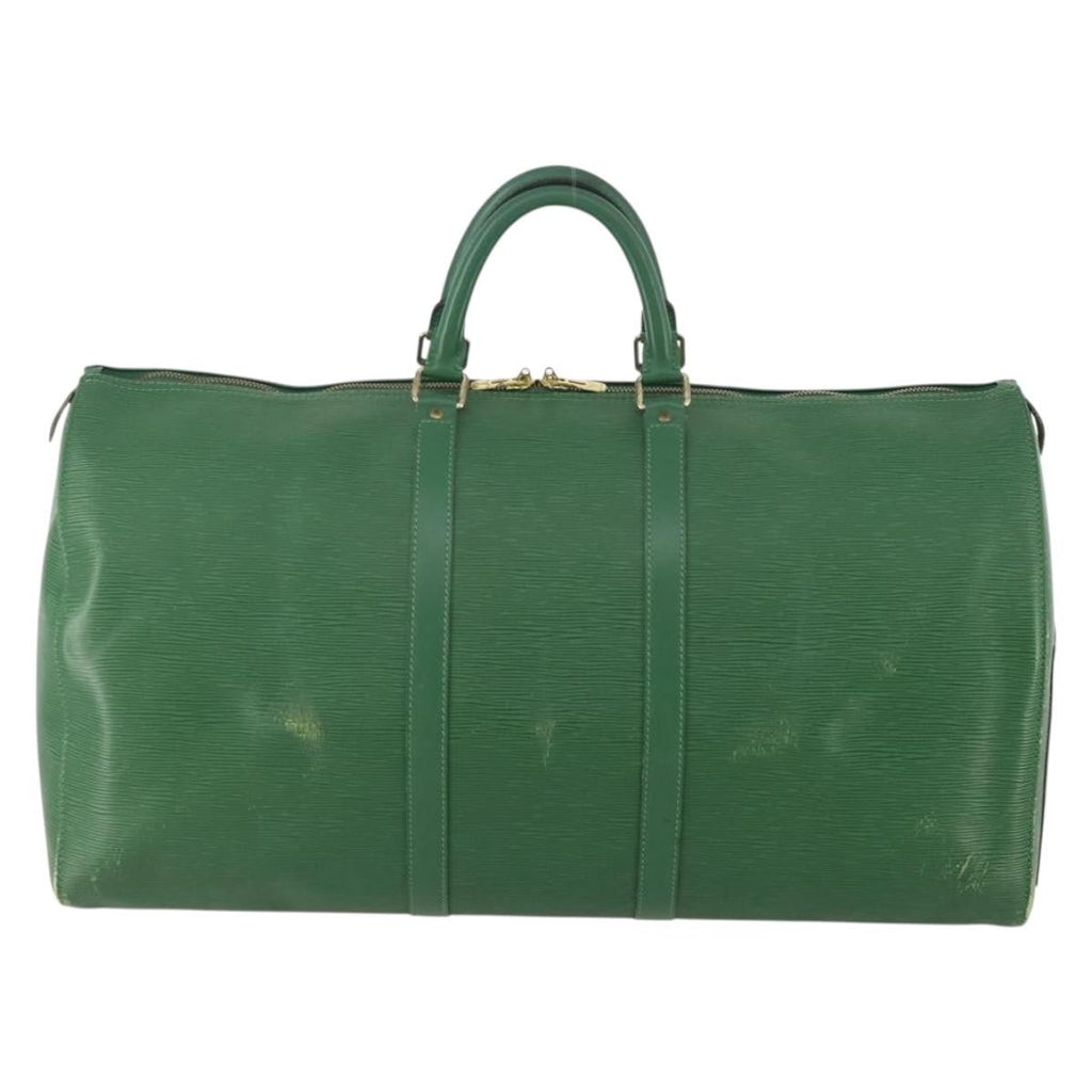 Louis Vuitton Keepall Bag Epi Leather Green Leather Travel Bag Bag (Pre-Owned)