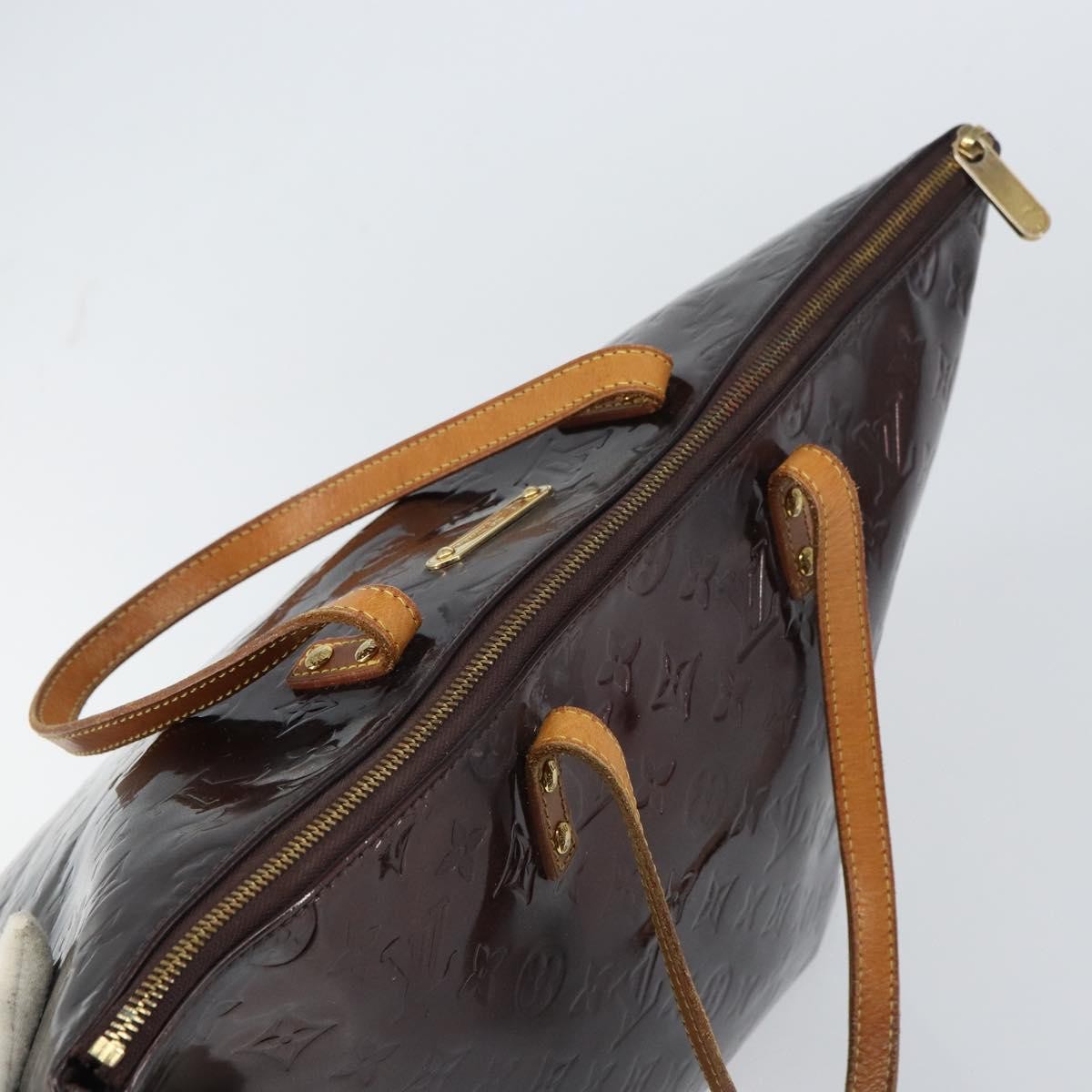 Louis Vuitton Bellevue Handbag Monogram Vernis Purple Patent_Leather Tote Bag Bag (Pre-Owned)