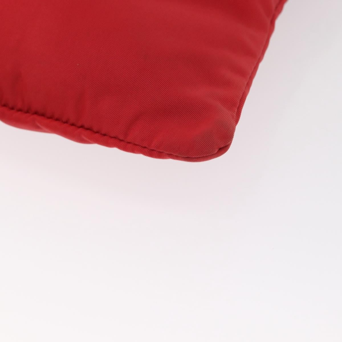 Prada Flat Messenger Bag Tessuto Red Nylon Shoulder Bag Bag (Pre-Owned)