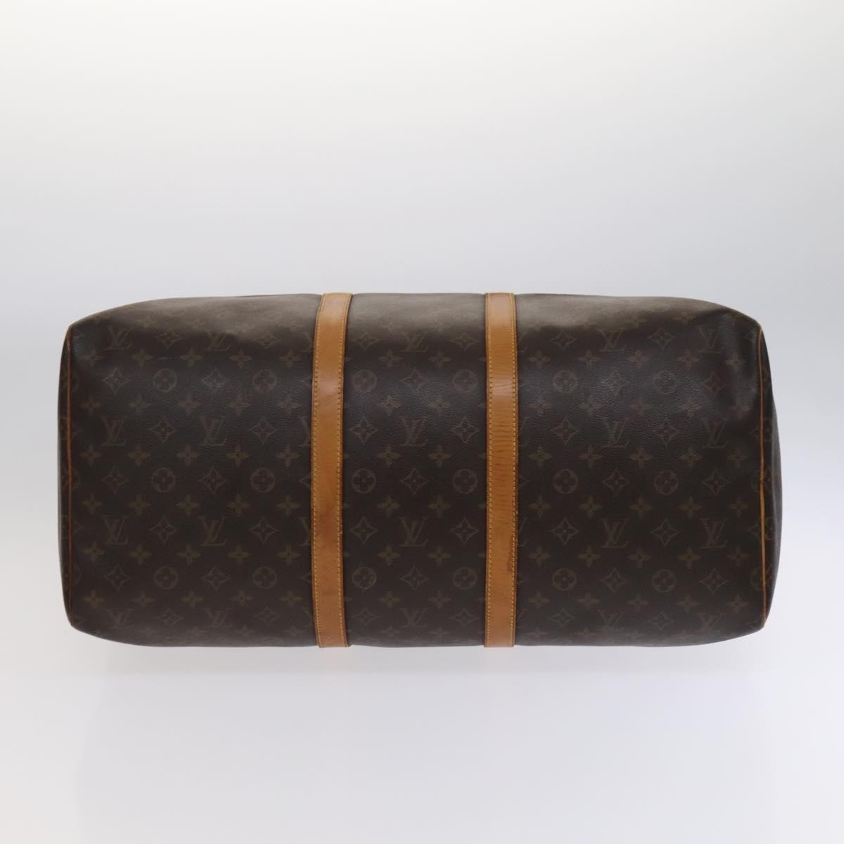 Louis Vuitton Keepall Bag Monogram Canvas Brown Canvas Travel Bag Bag (Pre-Owned)