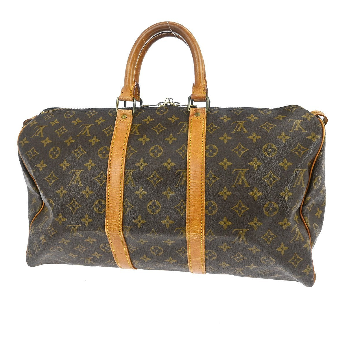 Louis Vuitton Keepall Bag Monogram Canvas Brown Canvas Travel Bag Bag (Pre-Owned)