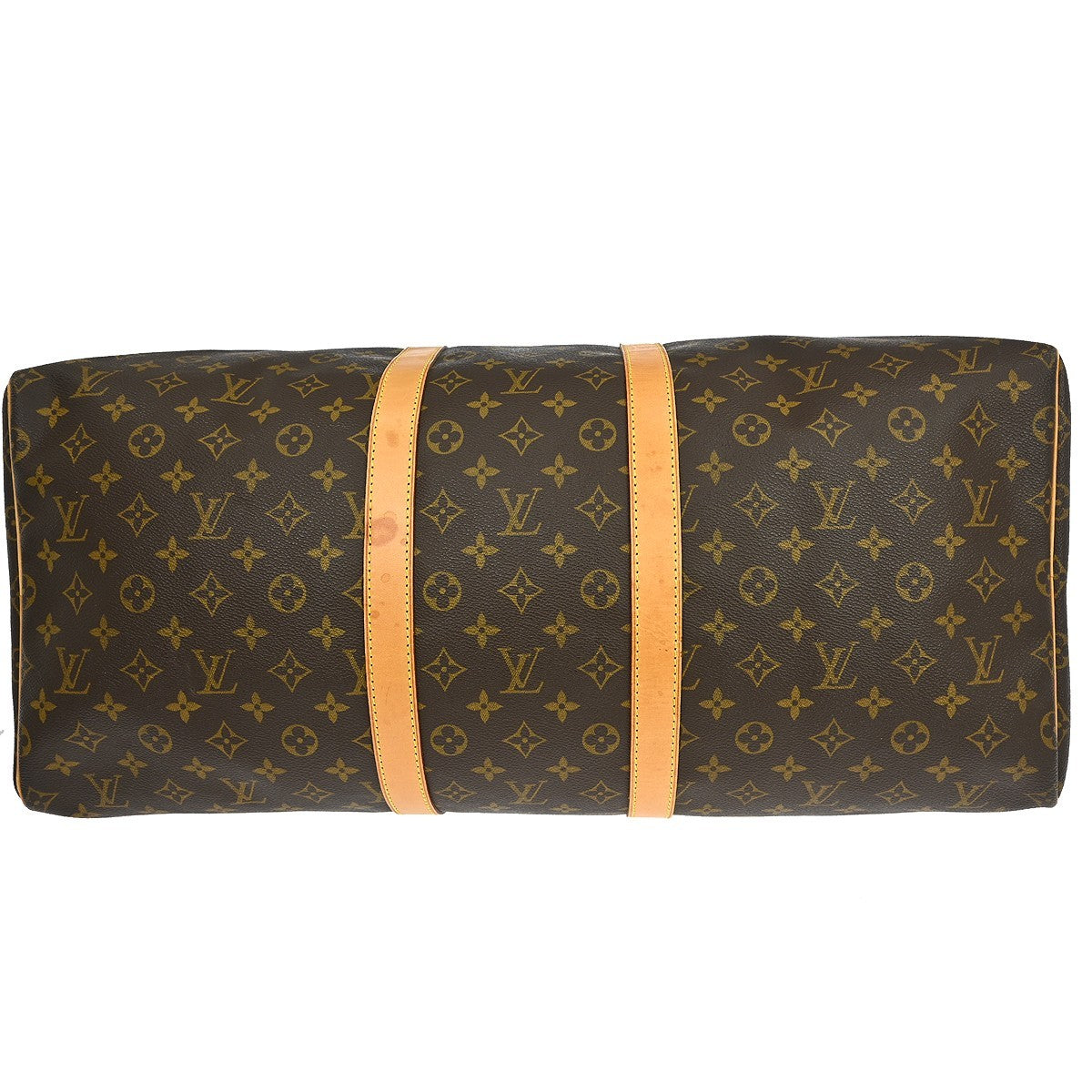 Louis Vuitton Keepall Bag Monogram Canvas Brown Canvas Travel Bag Bag (Pre-Owned)