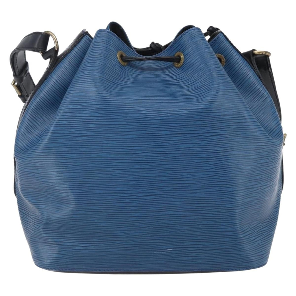Louis Vuitton Petit Noe Handbag Epi Leather Blue Leather Shoulder Bag Bag (Pre-Owned)