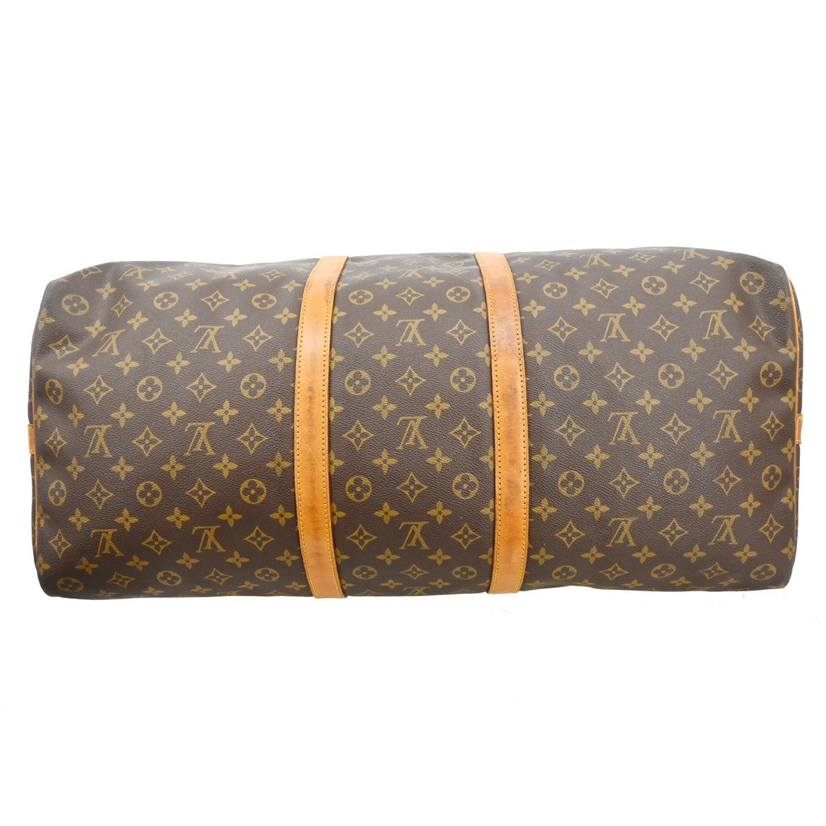 Louis Vuitton Keepall Bandouliere Bag Monogram Canvas Brown Canvas Travel Bag Bag (Pre-Owned)