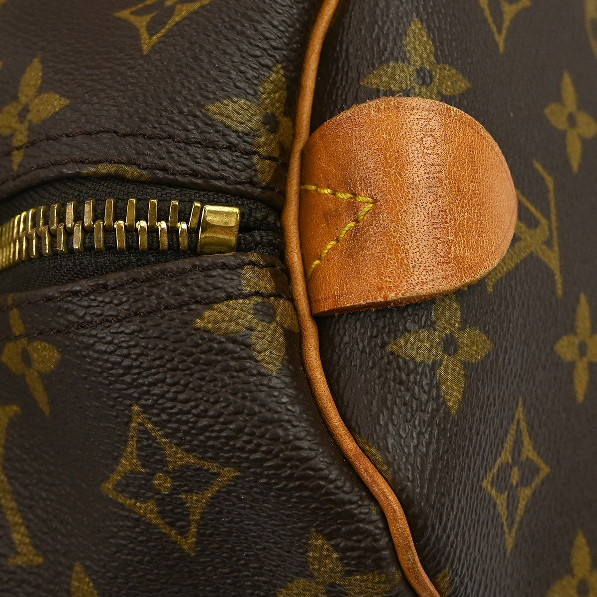 Louis Vuitton Keepall Bag Monogram Canvas Brown Canvas Travel Bag Bag (Pre-Owned)