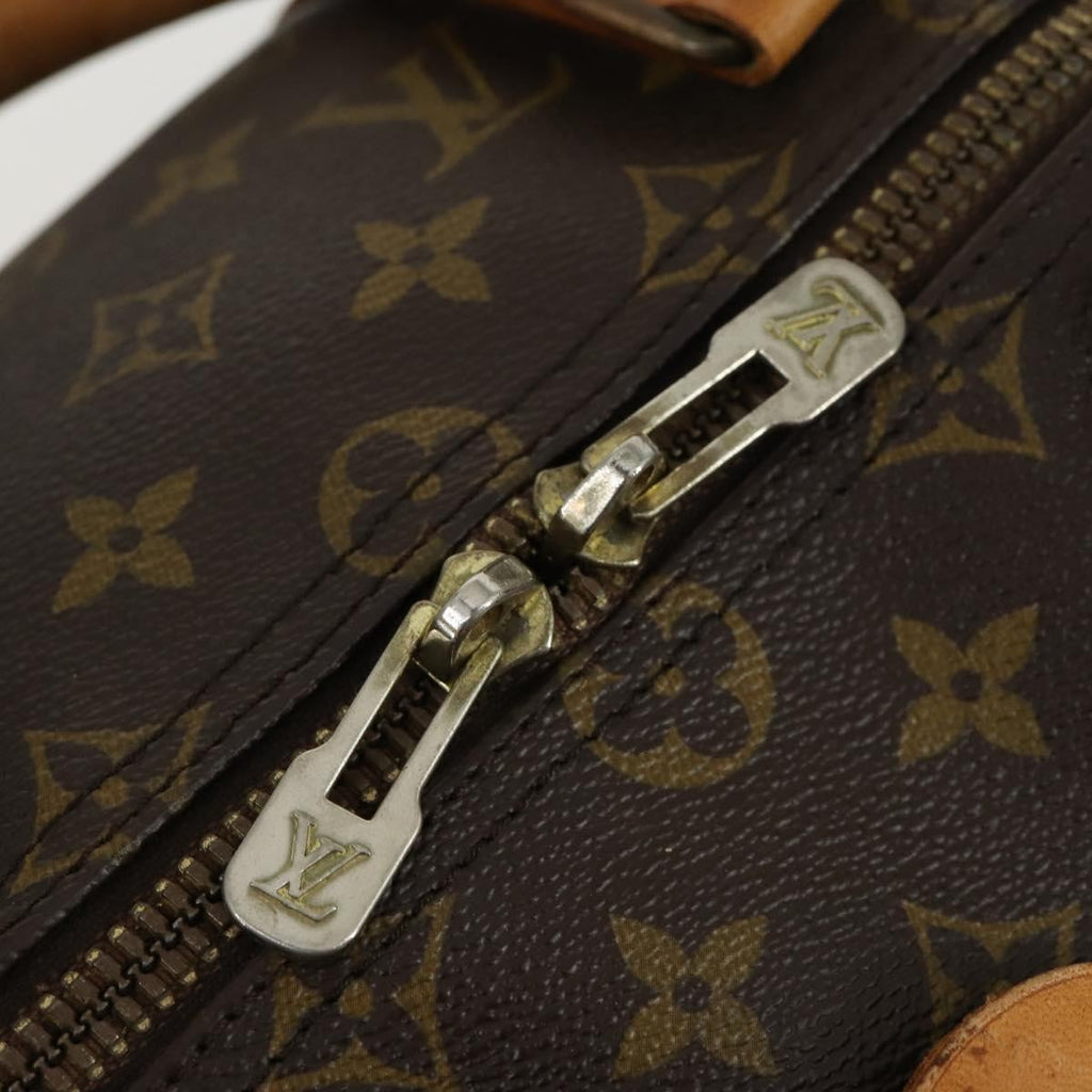 Louis Vuitton Keepall Bag Monogram Canvas Brown Canvas Travel Bag Bag (Pre-Owned)