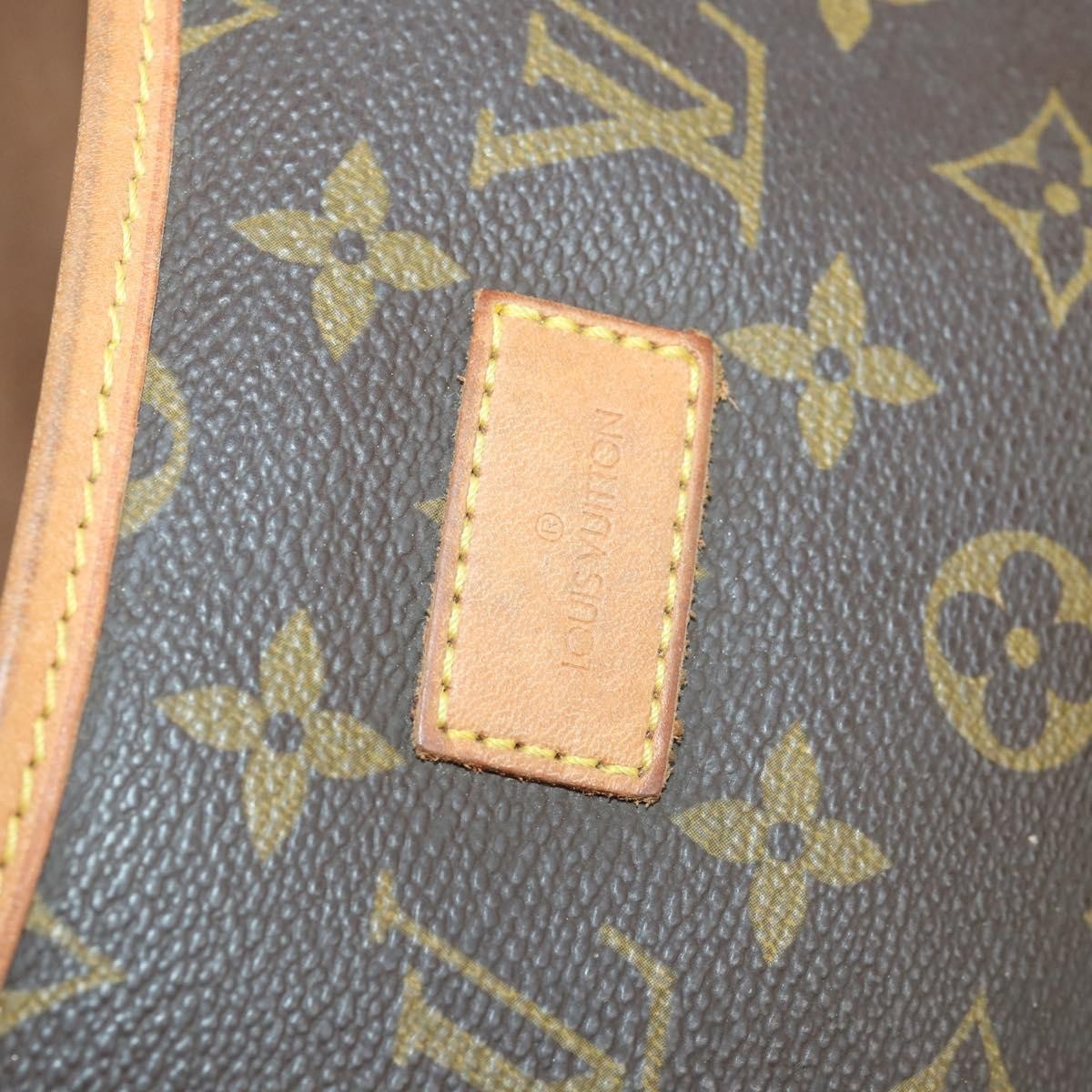 Louis Vuitton Saumur Handbag Monogram Canvas Brown Canvas Shoulder Bag Bag (Pre-Owned)
