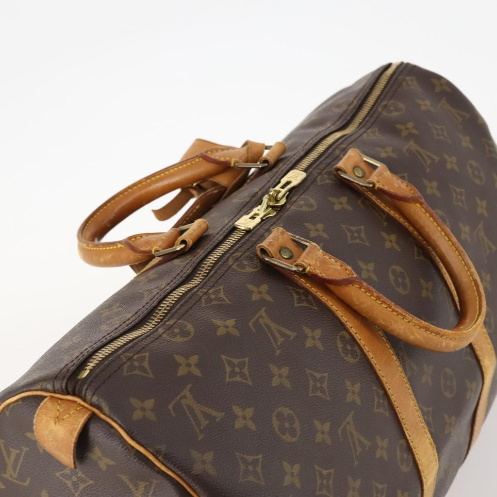 Louis Vuitton Keepall Bag Monogram Canvas Brown Canvas Travel Bag Bag (Pre-Owned)