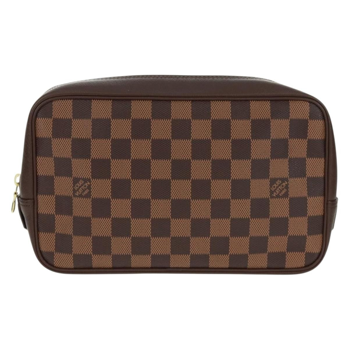 Louis Vuitton Trousse Toilette Damier Canvas Brown Canvas Clutche & Pouche Bag (Pre-Owned)