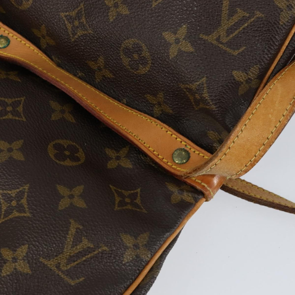 Louis Vuitton Saumur Handbag Monogram Canvas Brown Canvas Shoulder Bag Bag (Pre-Owned)