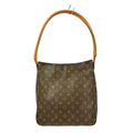 Louis Vuitton Monogram Looping Handbag Monogram Canvas Brown Canvas Shoulder Bag Bag (Pre-Owned)