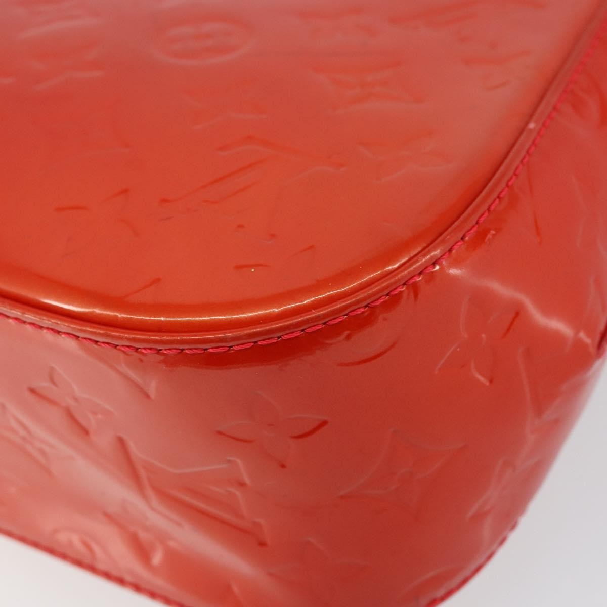Louis Vuitton Bellflower Handbag Monogram Vernis Red Patent_Leather Shoulder Bag Bag (Pre-Owned)