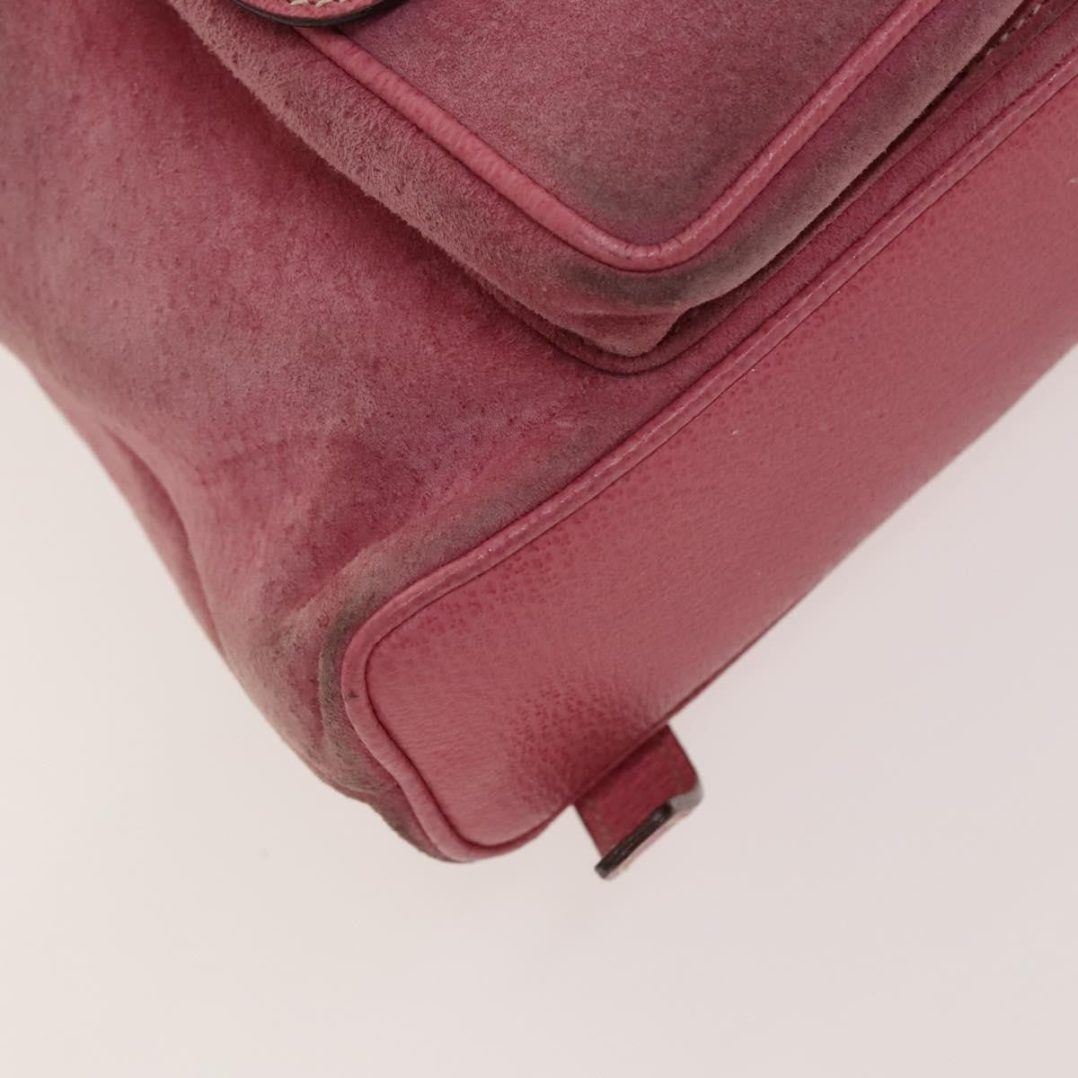 Gucci Gucci Bamboo Backpack Daim Pink Suede Backpack Bag (Pre-Owned)