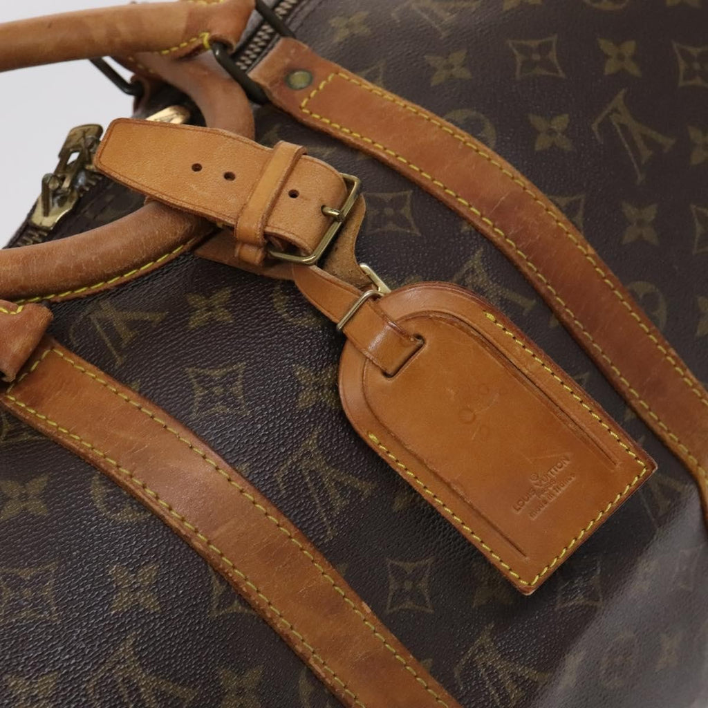 Louis Vuitton Keepall Bag Monogram Canvas Brown Canvas Travel Bag Bag (Pre-Owned)