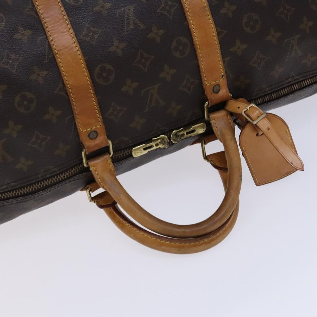 Louis Vuitton Keepall Bag Monogram Canvas Brown Canvas Travel Bag Bag (Pre-Owned)