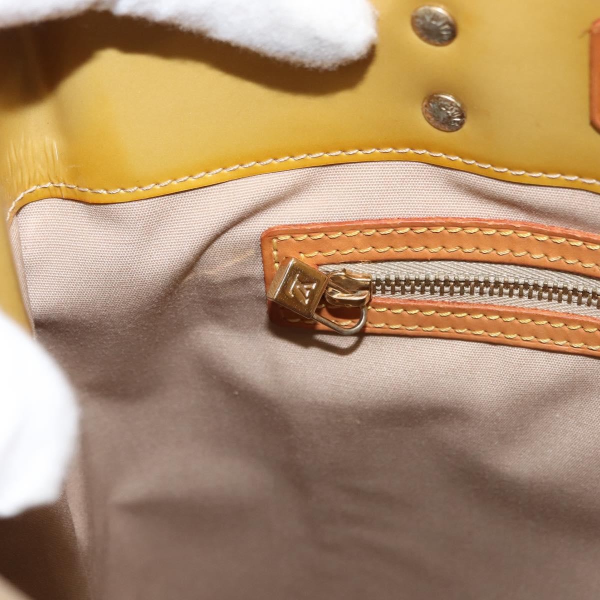 Louis Vuitton Reade Handbag Monogram Vernis Beige Patent_Leather Handbag (Pre-Owned)