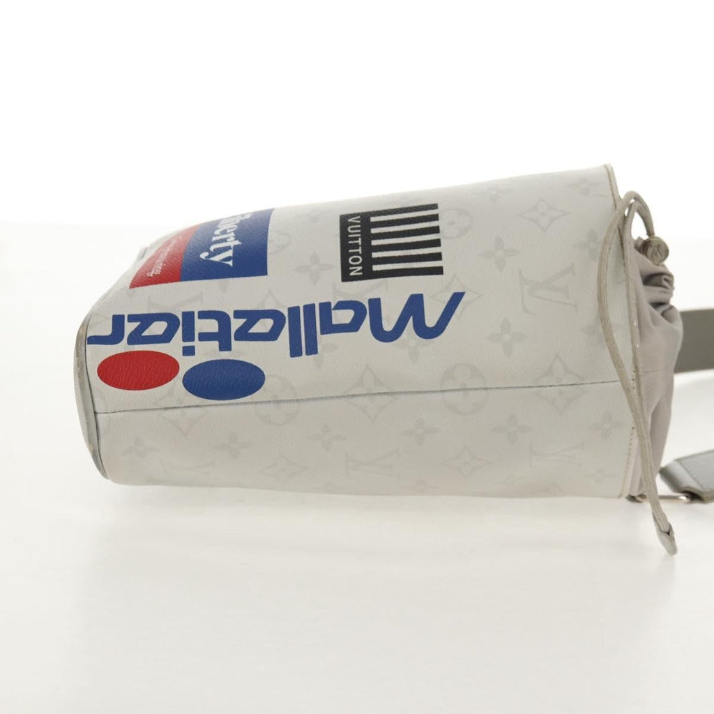 Louis Vuitton Chalk Sling Bag Limited Edition Logo Story Monogram Canvas White Canvas Shoulder Bag Bag (Pre-Owned)