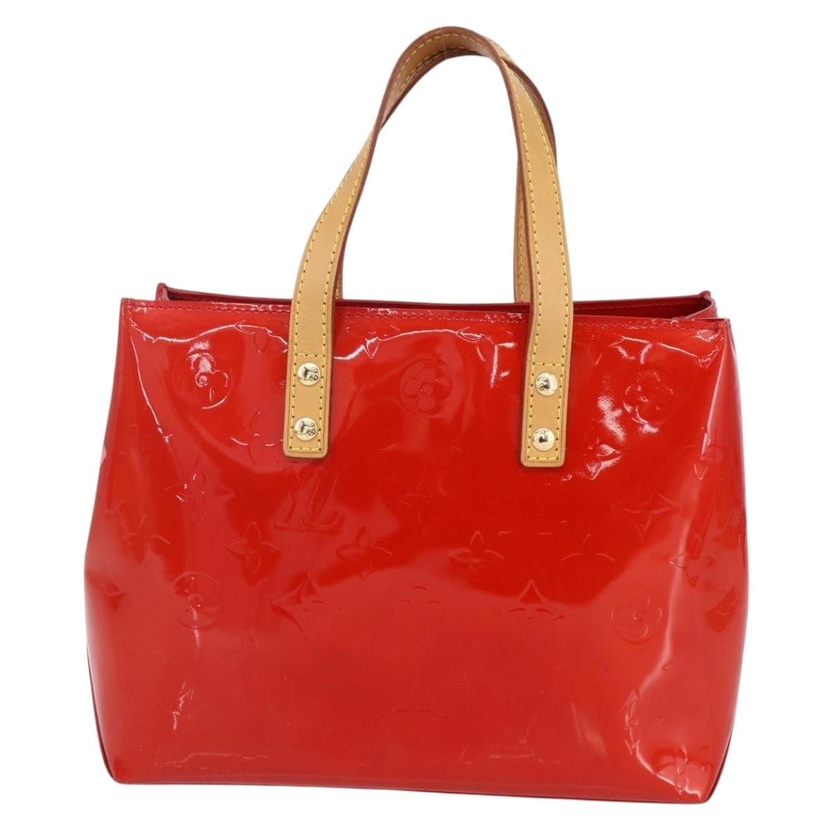 Louis Vuitton Reade Handbag Monogram Vernis Red Patent_Leather Handbag (Pre-Owned)